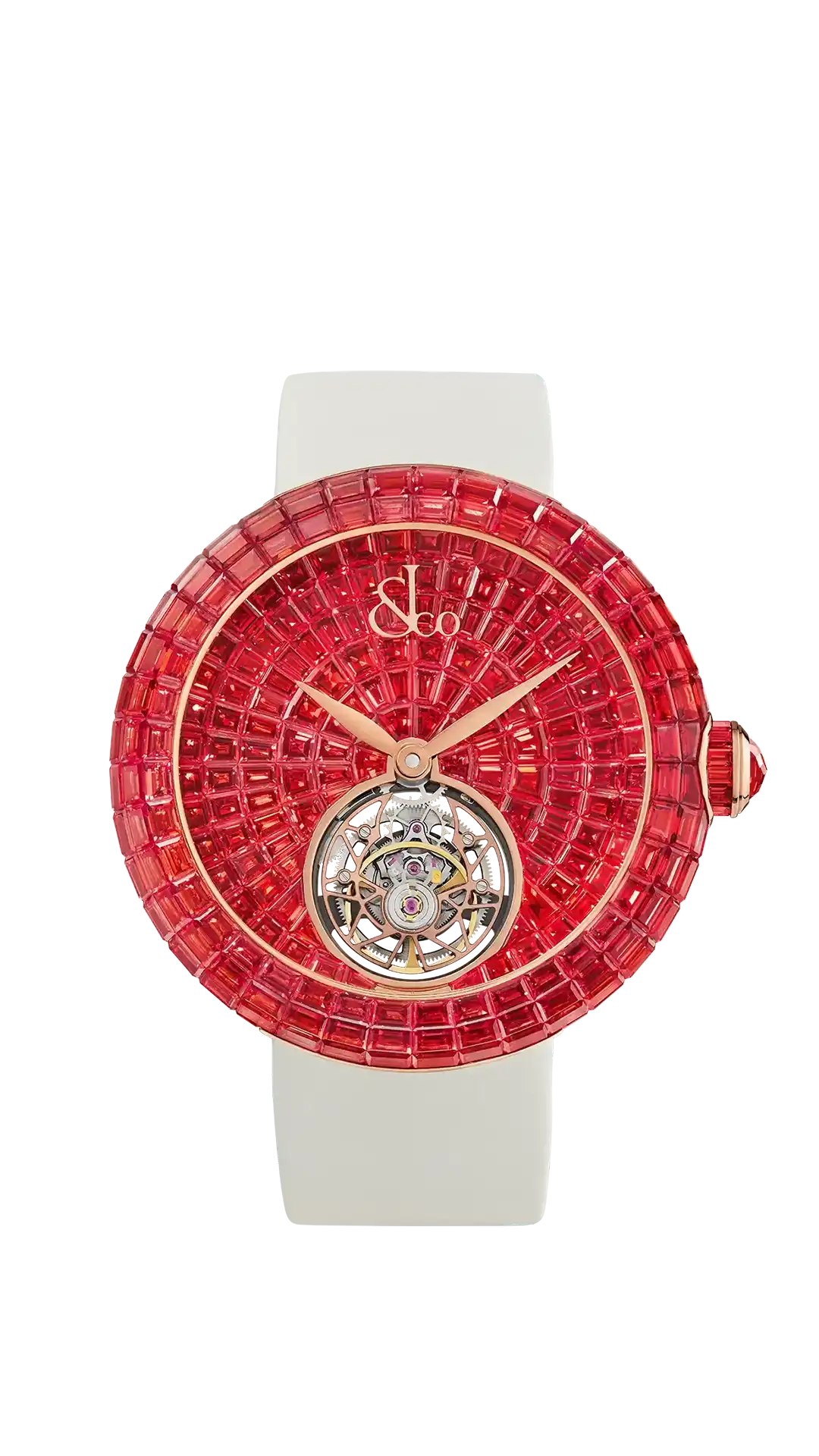 Brilliant Flying Tourbillon - Yellow Sapphires (Rose Gold)