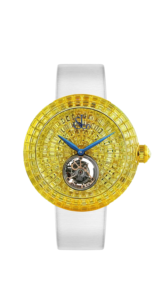 Brilliant Flying Tourbillon - Yellow Sapphires (Rose Gold)