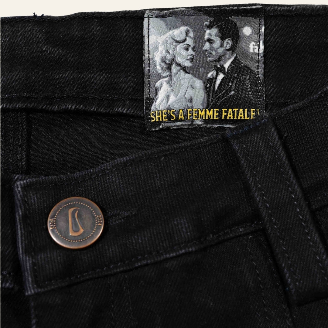 Women's Black Jeans - 1900s Fit by Old Gene