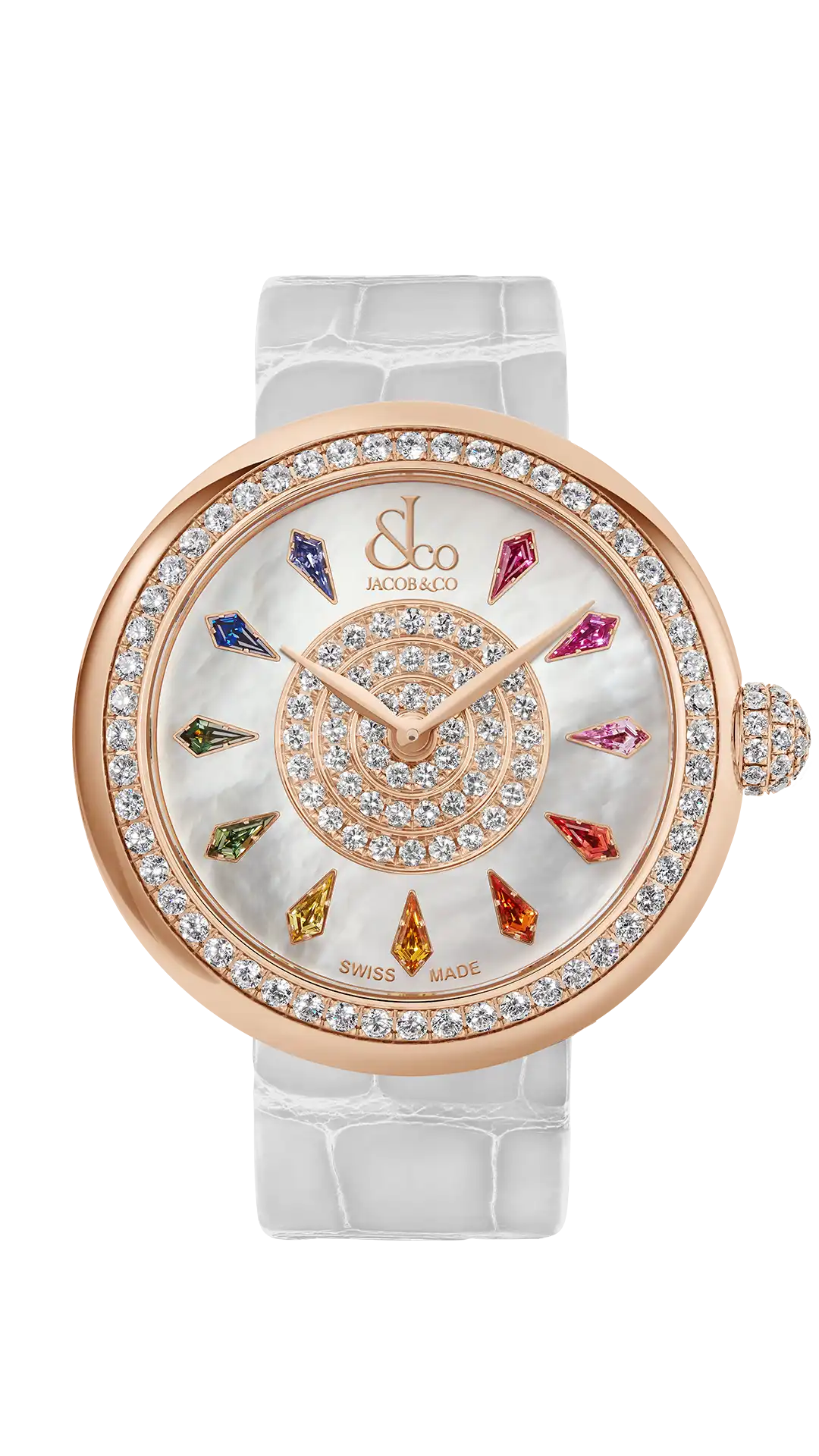 Brilliant - Pink Sapphires in Stainless Steel