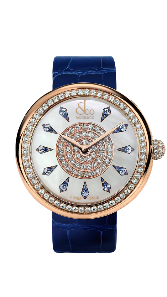 Brilliant - Icy Blue Sapphires in Rose Gold