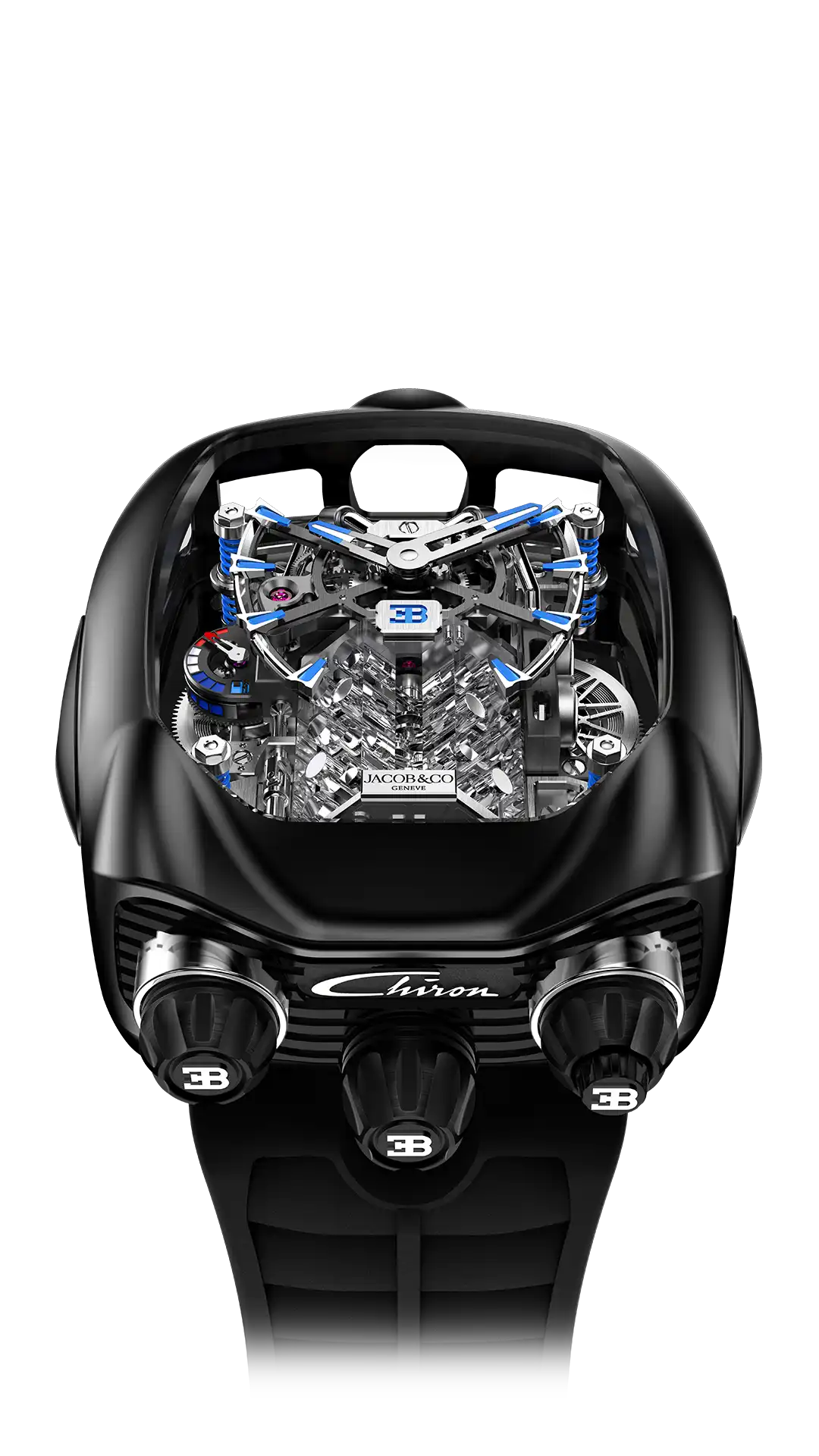 Bugatti Chiron Tourbillon - Polished Titanium