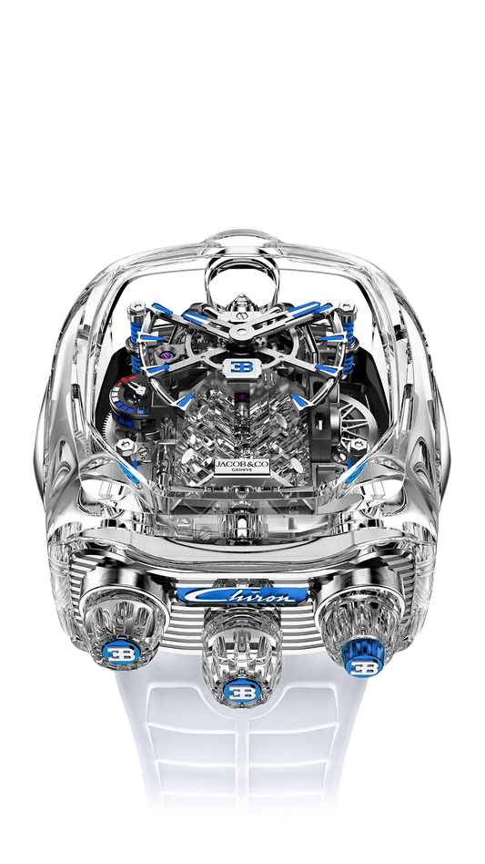 Bugatti Chiron Tourbillon Sapphire Crystal - Clear
