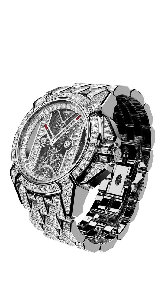 Epic X Tourbillon Baguette - White Gold