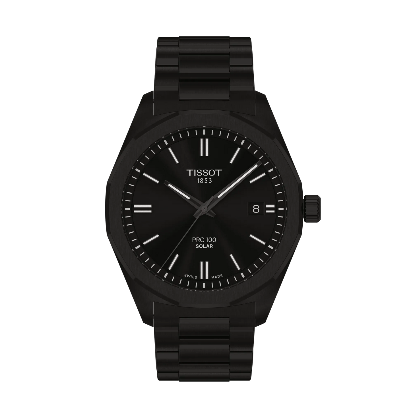 Tissot PRC 100 Solar 39mm T151.422.33.051.00 – Black Dial, Black PVD