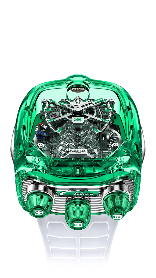 Bugatti Chiron Tourbillon Sapphire Crystal - Green Sapphire Crystal