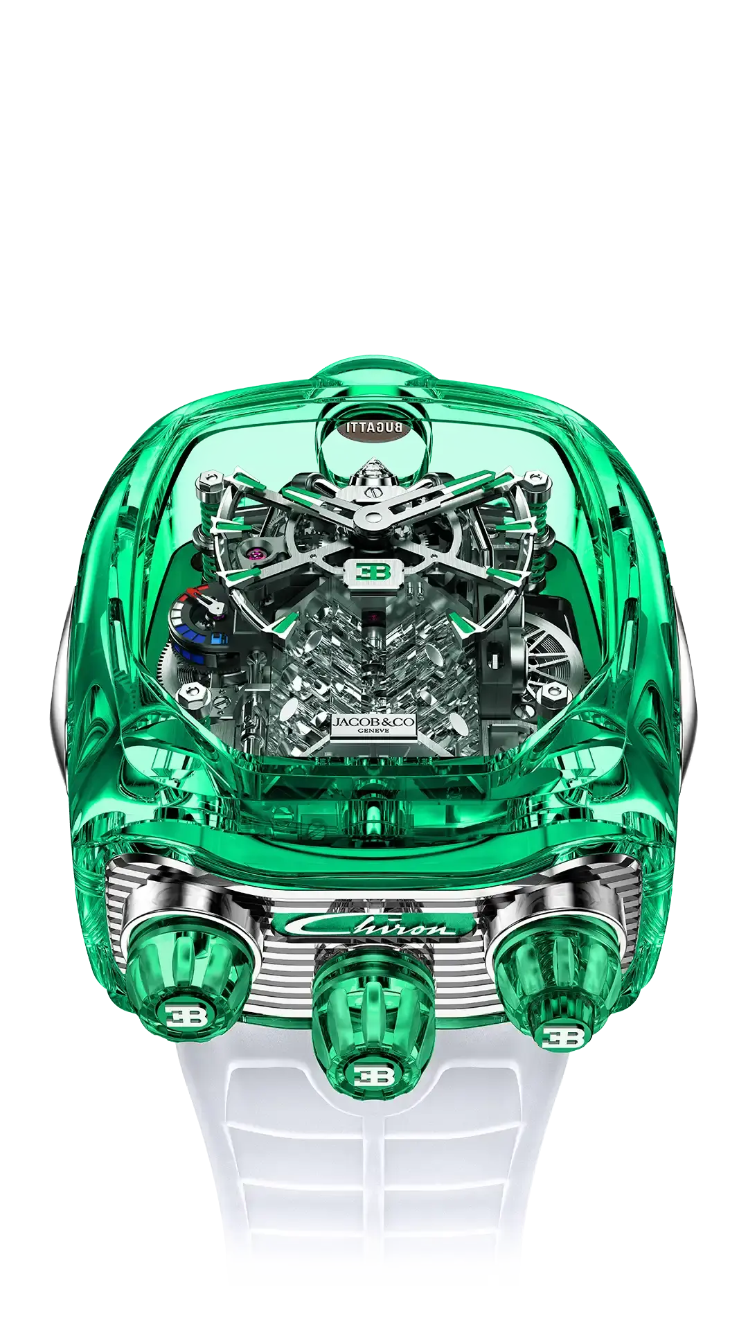 Bugatti Chiron Tourbillon Sapphire Crystal - Yellow Matte