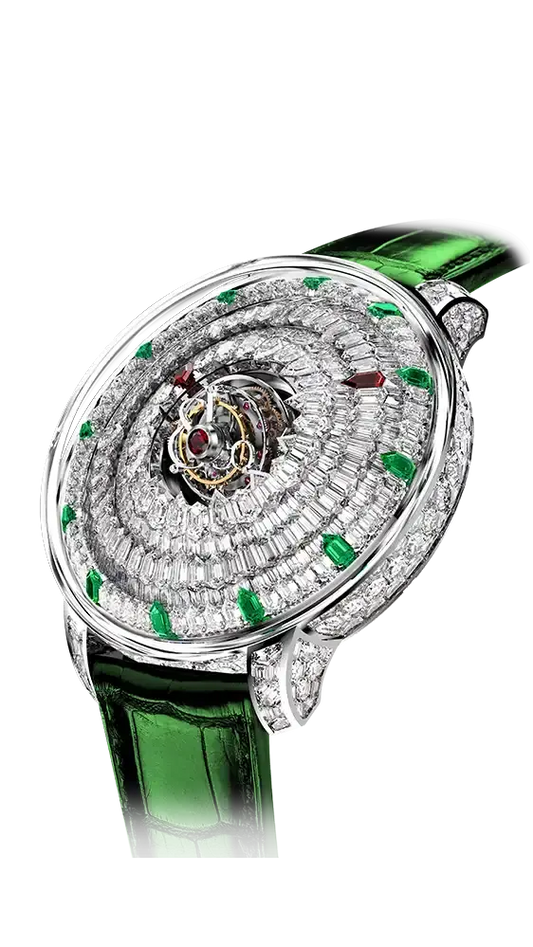 The Mystery Tourbillon - Tsavorites (White Gold)