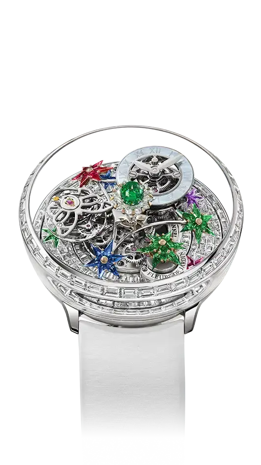 Fleurs de Jardin - White Gold Full Diamond Baguettes