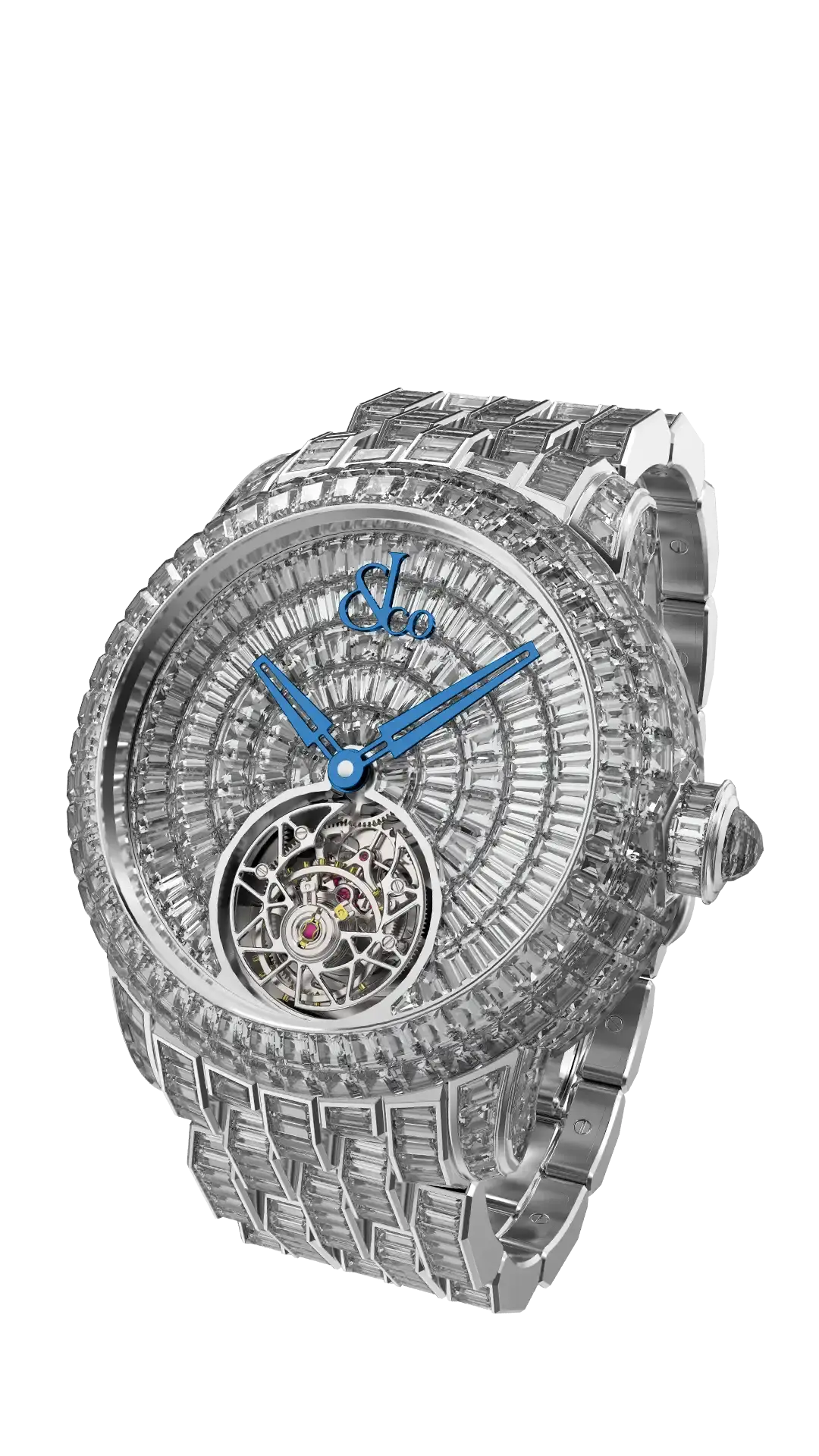 Caviar Tourbillon - Full White Diamonds