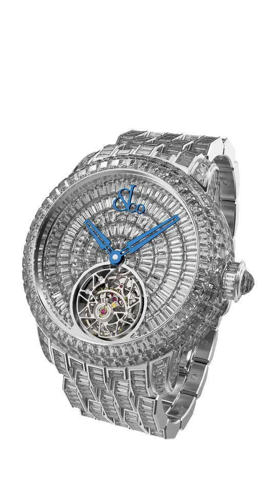 Caviar Tourbillon - Full White Diamonds