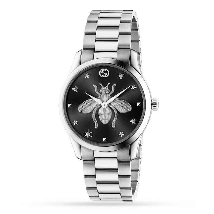 Unisex Gucci G-Timeless YA1264136 Black Stainless Steel Watch