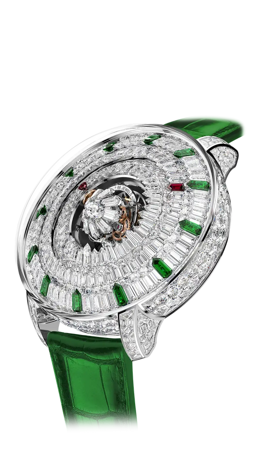 The Mystery Tourbillon 44MM - Tsavorites and White Diamonds 44mm