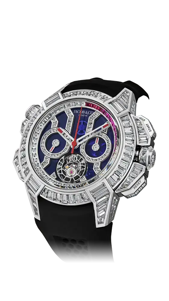 Epic X Chrono Tourbillon Baguette - Blue Crystal