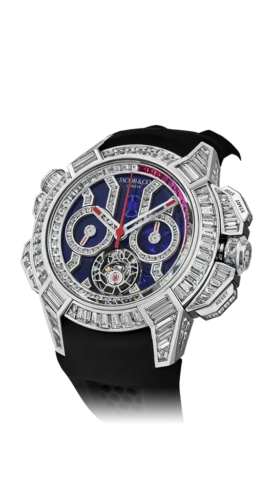 Epic X Chrono Tourbillon Baguette - Blue Crystal