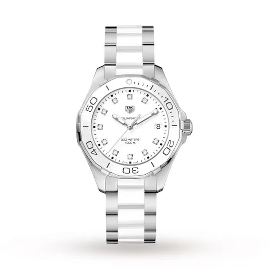 TAG Heuer Aquaracer White Steel & Ceramic Quartz