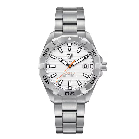 TAG Heuer Aquaracer Automatic 41mm White Dial Watch