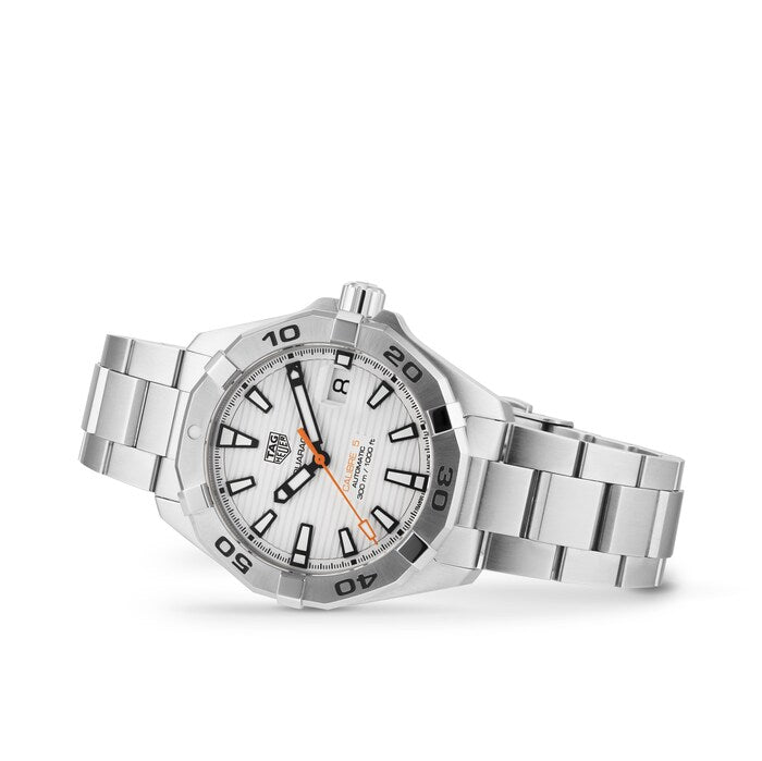 TAG Heuer Aquaracer Automatic 41mm White Dial Watch
