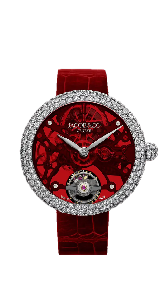 Brilliant Skeleton Northern Lights - Stainless Steel, Red