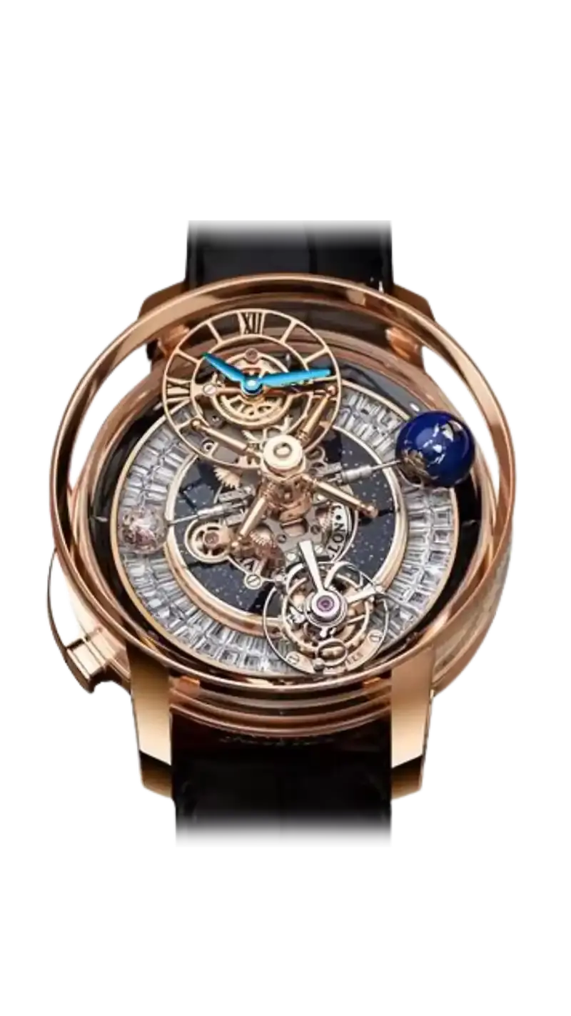 Astronomia Casino - Rose Gold with Baguette Ring Dial