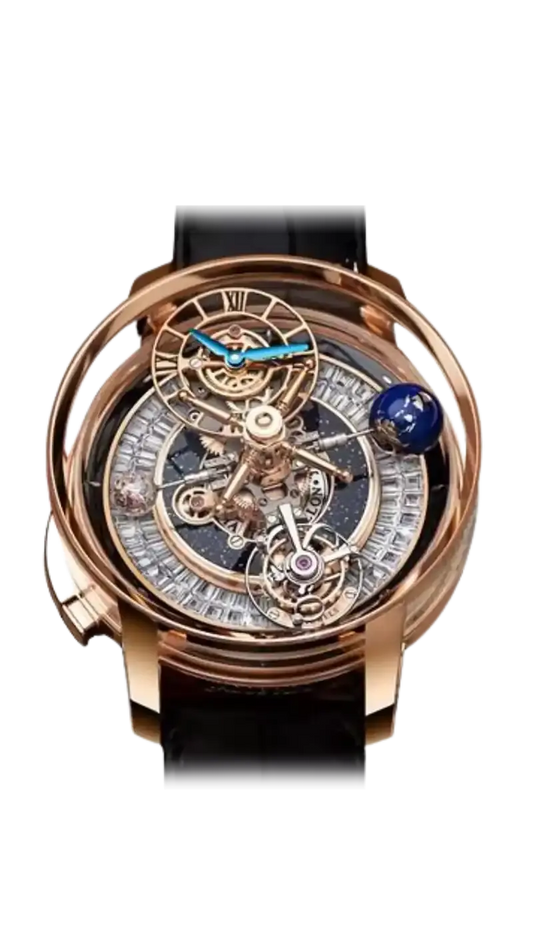 Astronomia Casino - Rose Gold with Baguette Ring Dial