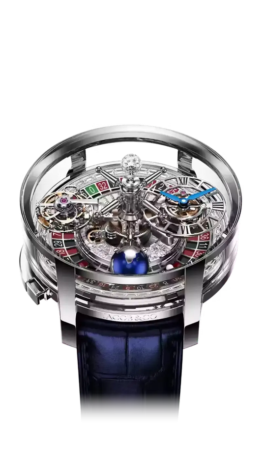 Astronomia Casino - White Gold with Baguette Dial