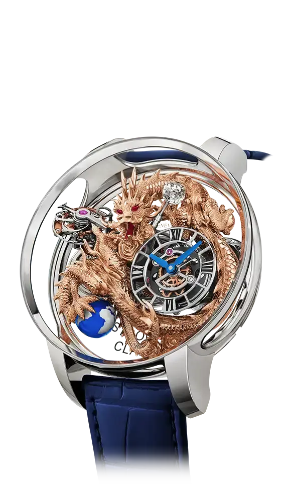 Astronomia Dragon - Red Dragon in Rose Gold