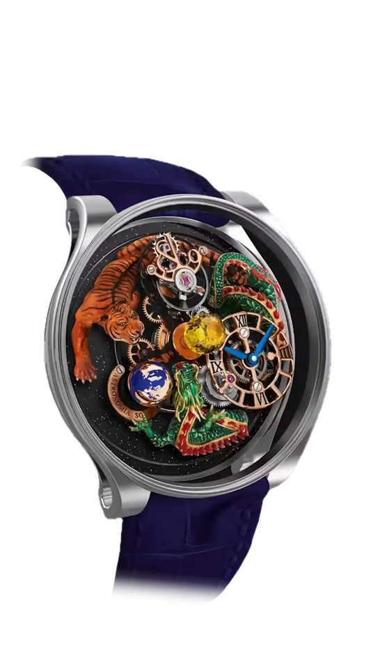 Astronomia Dragon - White Gold Dragon & Tiger