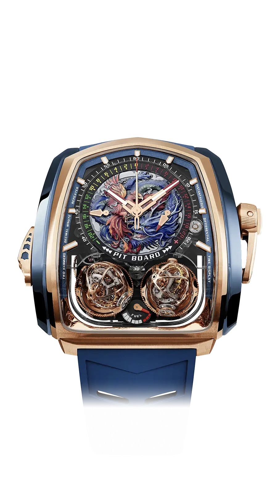 Twin Turbo Furious - Rose Gold and Blue Titanium
