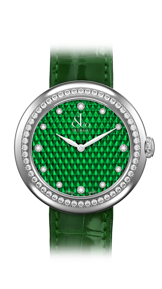 Brilliant - Stainless Steel with Green Pyramid Dial
