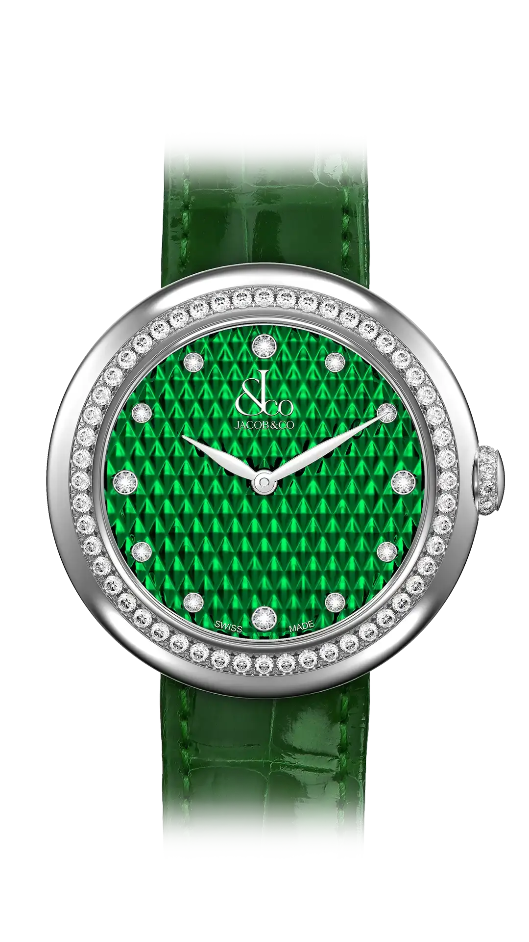 Brilliant - Rose Gold with Green Pyramid Dial