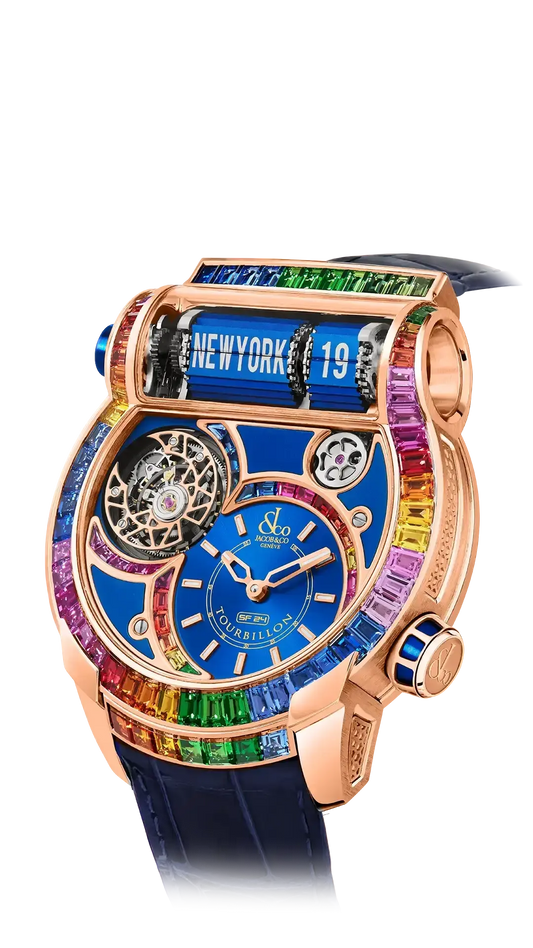 Epic SF24 Tourbillon Baguette - Rose Gold Arlequino