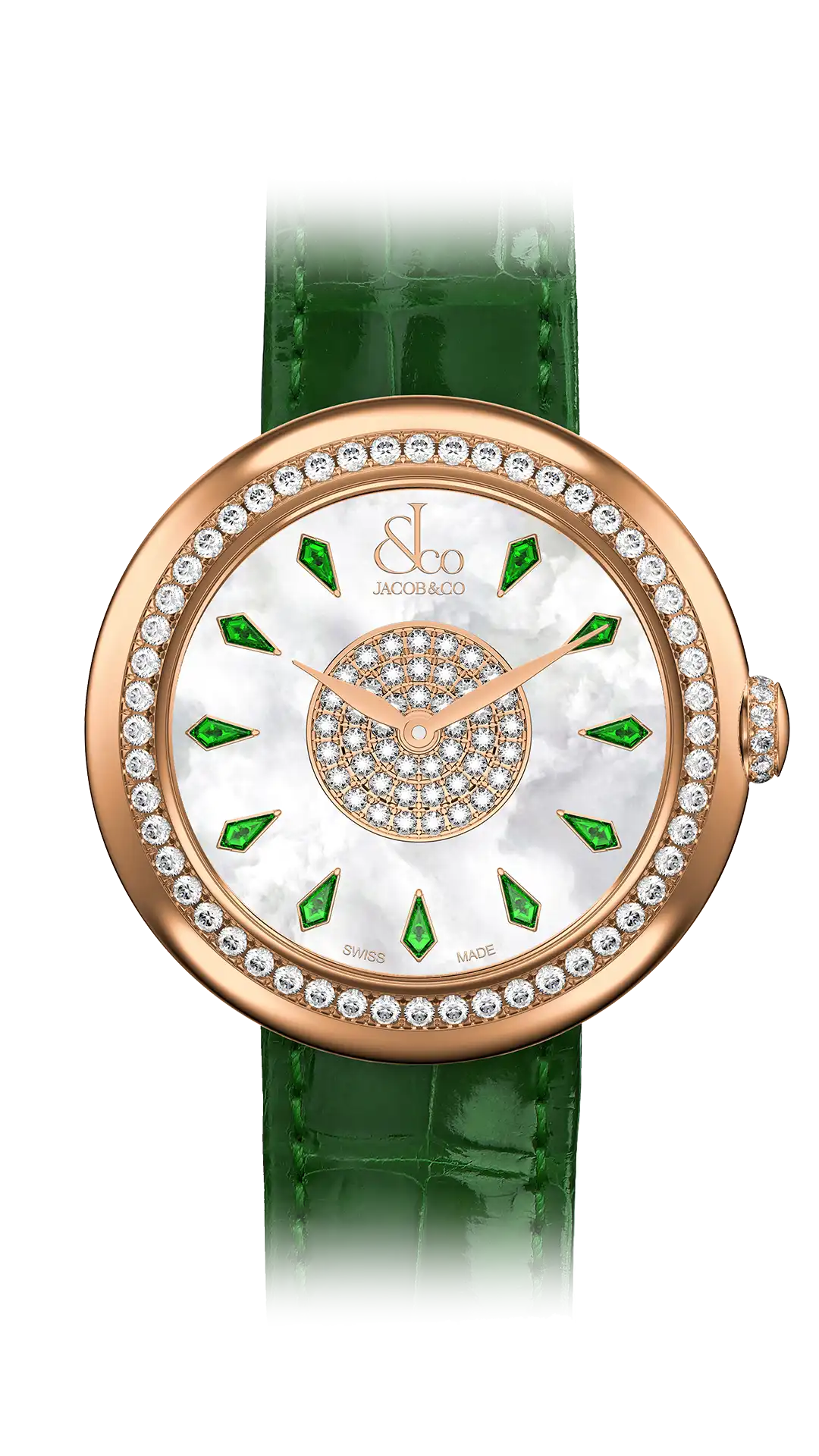 Brilliant - Stainless Steel with Green Pyramid Dial