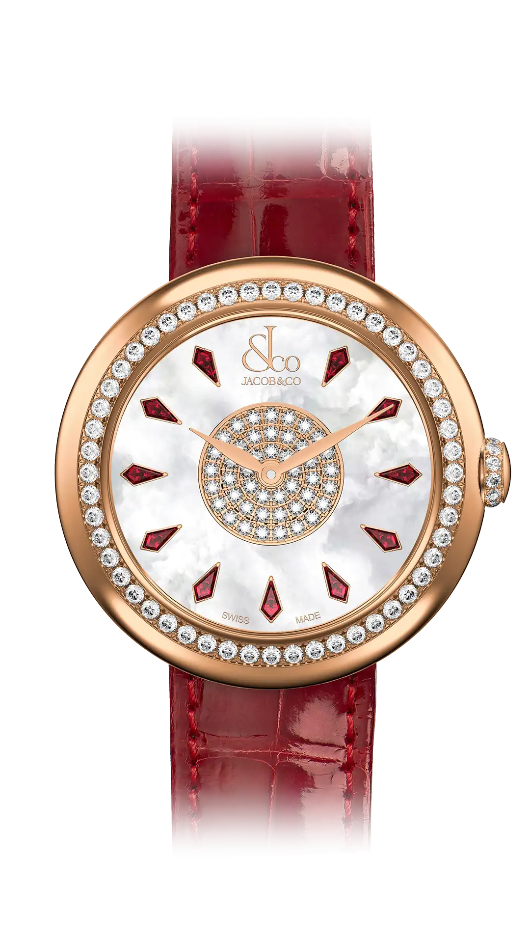 Brilliant - Rose Gold with Green Pyramid Dial
