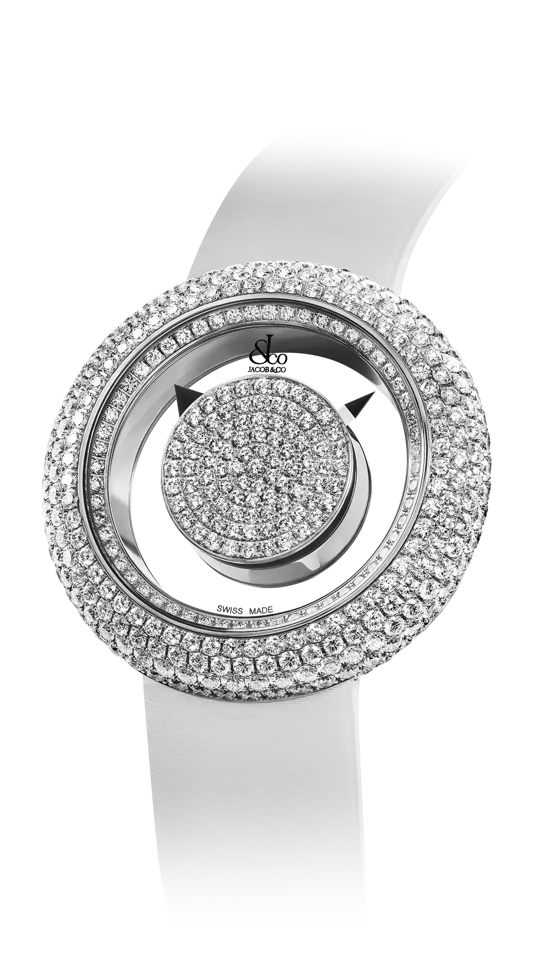 Brilliant Mystery Pave Diamonds - Tsavorites in Rose Gold (38MM)