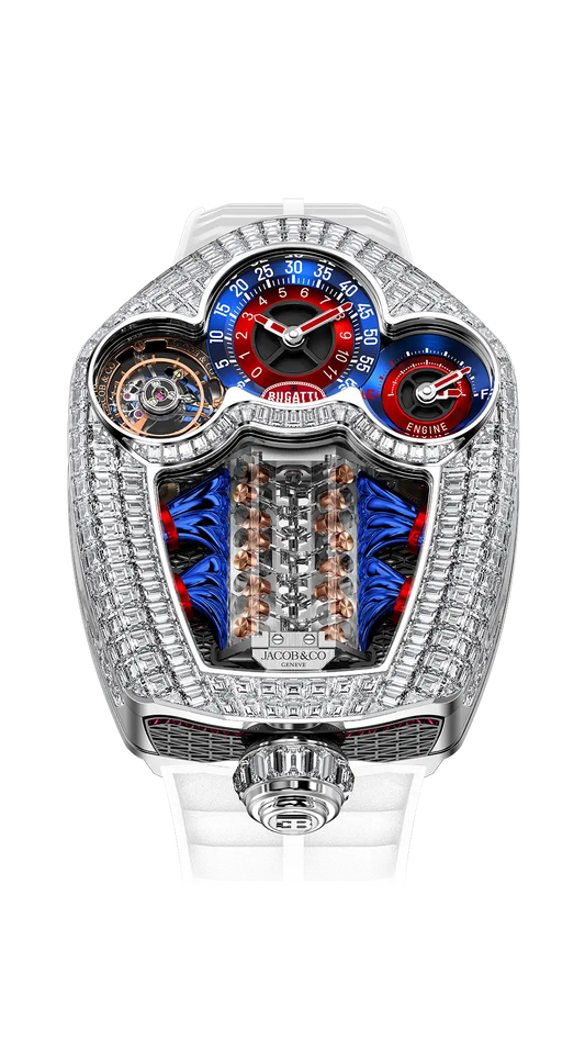 Bugatti Tourbillon Baguette - White Gold