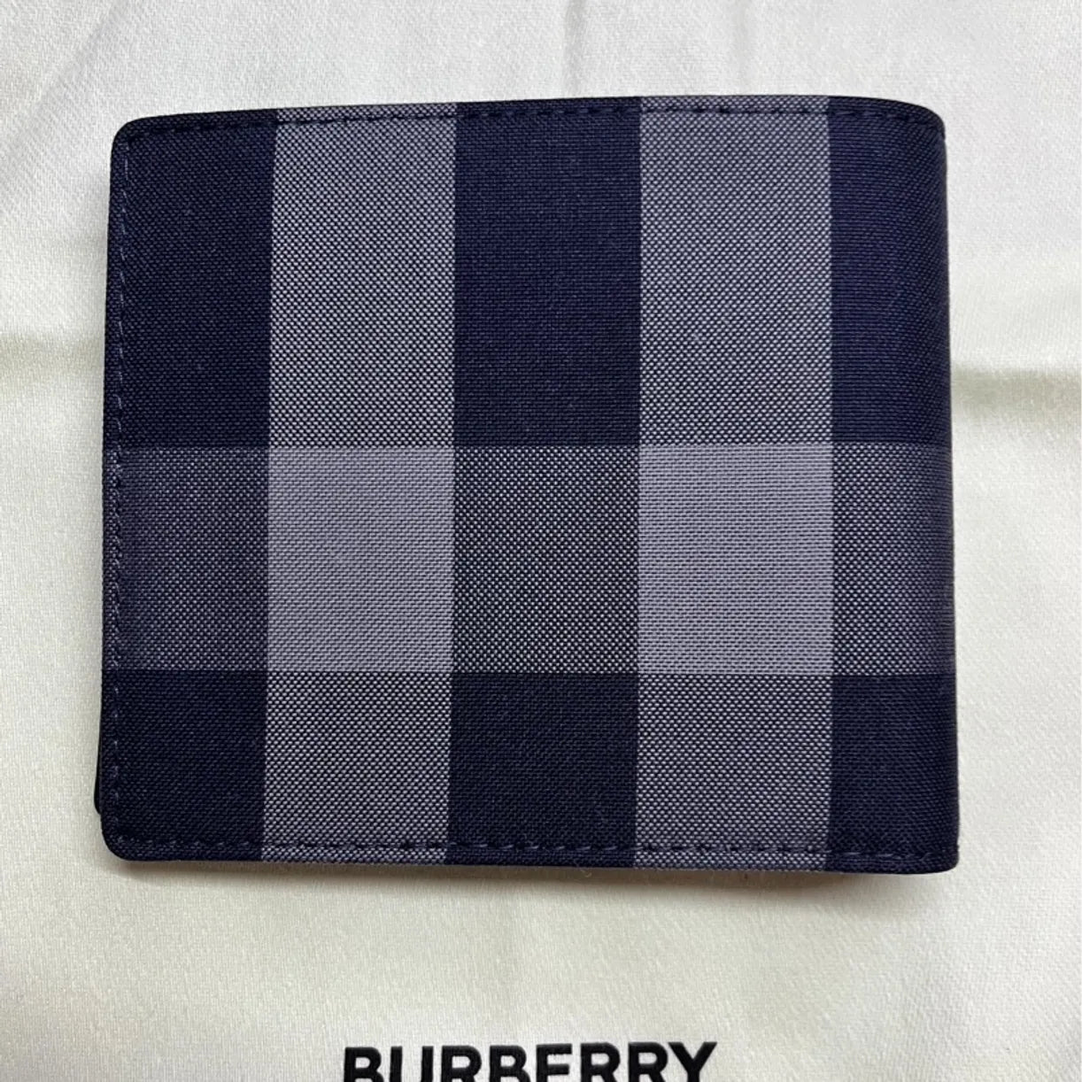 Burberry Checkered Cotton Eight-Card Wallet