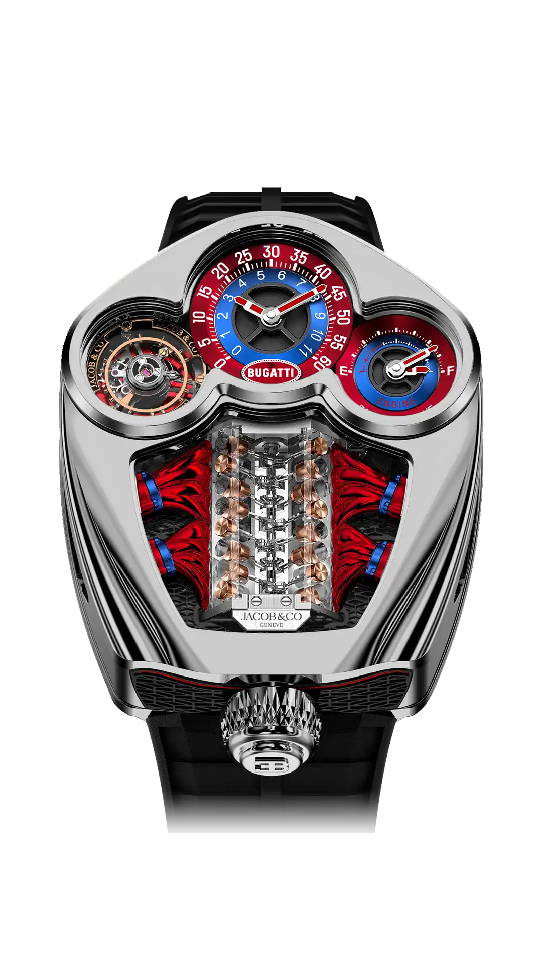 Bugatti Tourbillon - Polished Titanium