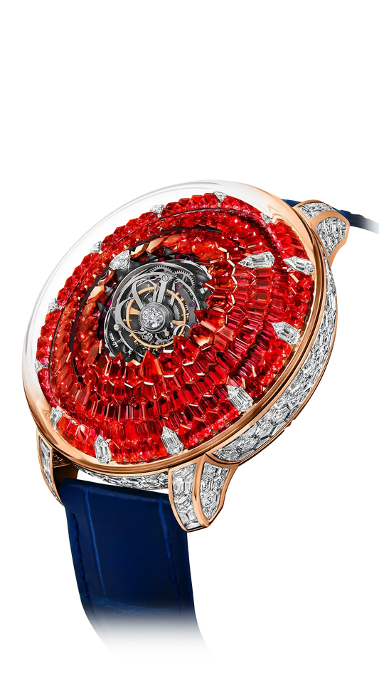 The Mystery Tourbillon - Full Orange Sapphires (Rose Gold)