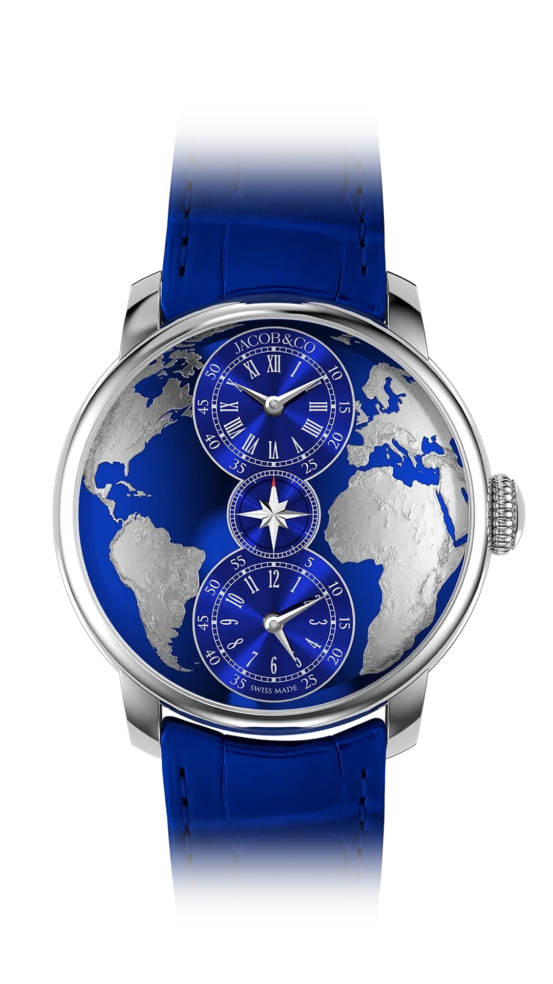 The World is Yours Dual Time Zone - Rose Gold