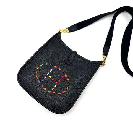 Hermès Evelyne Mini Shoulder/Crossbody Bag – Black & Gold