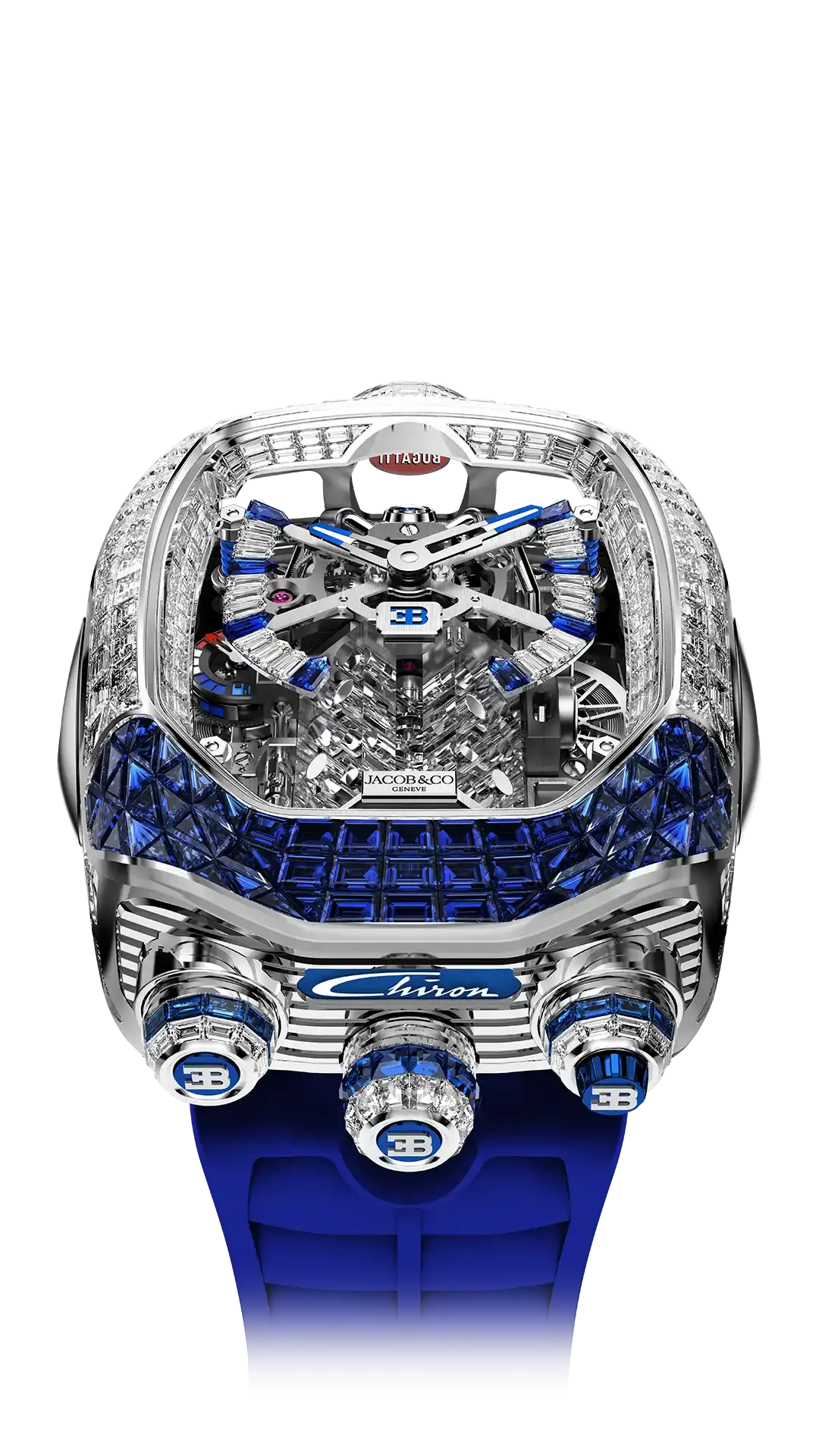 Bugatti Chiron Tourbillon Baguette - Rainbow