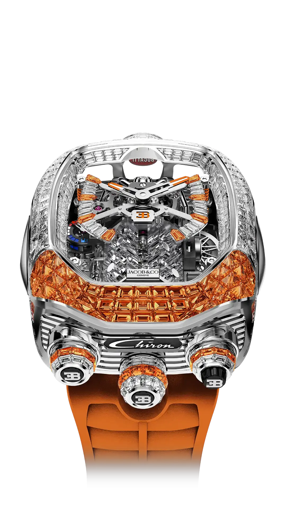 Bugatti Chiron Tourbillon Baguette - Rainbow