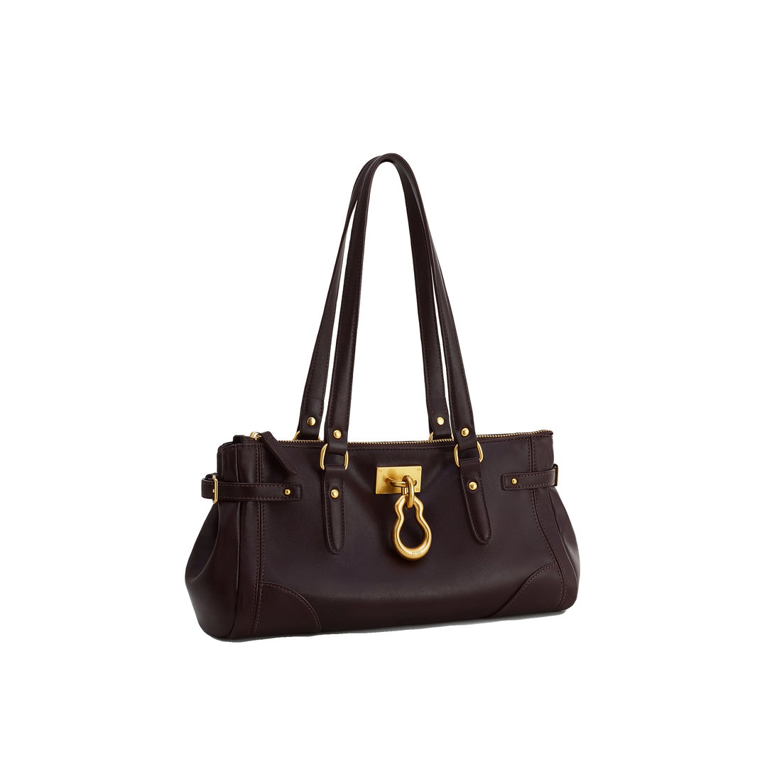 JW PEI Yvette Elongated Tote Bag - Dark Brown by JW PEI