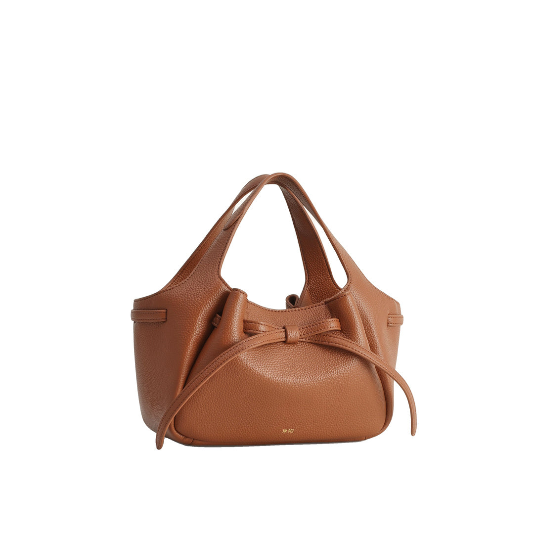 JW PEI Mabel Soft Bow Tote Bag - Caramel Brown by JW PEI