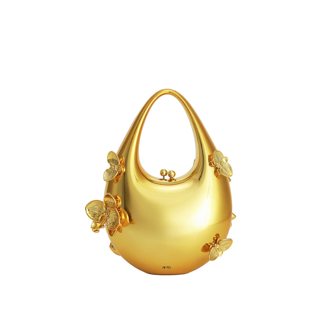 JW PEI Lydia Floral Embellished Handbag - Gold by JW PEI