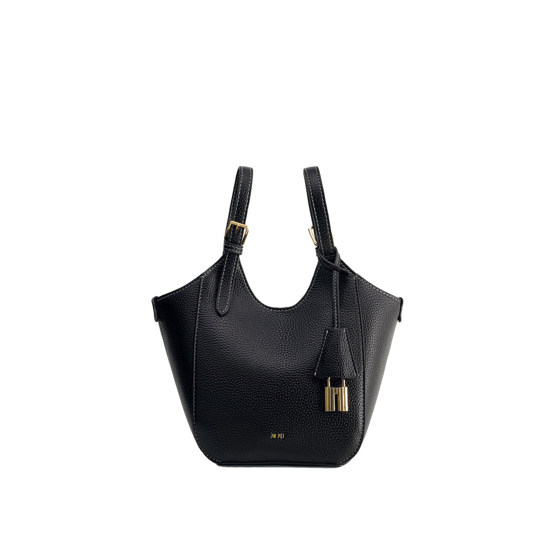 JW PEI Ines Padlock Tote Bag - Black by JW PEI