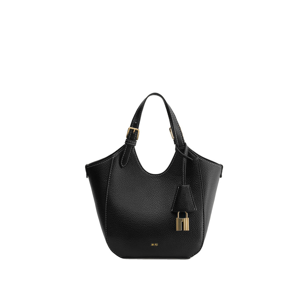 JW PEI Ines Padlock Tote Bag - Black by JW PEI