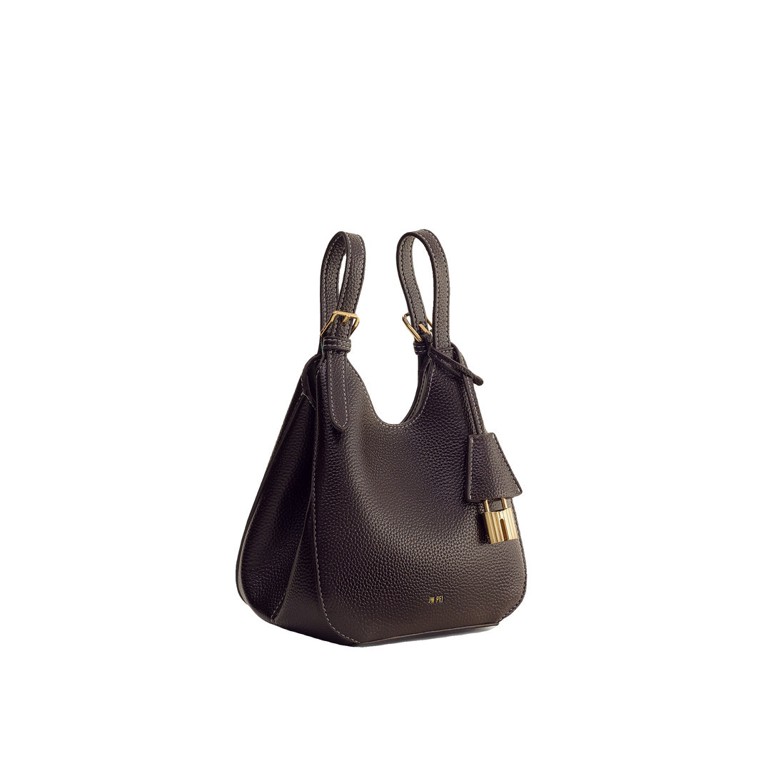 JW PEI Ines Padlock Tote Bag - Dark Brown by JW PEI