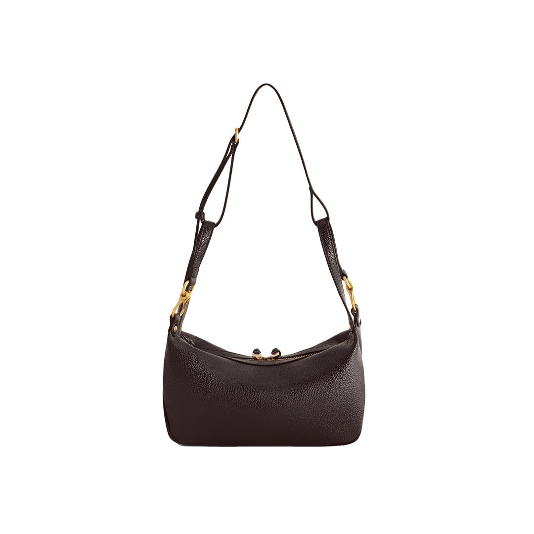 JW PEI Selia Soft-Grain Crossbody Bag - Dark Brown by JW PEI